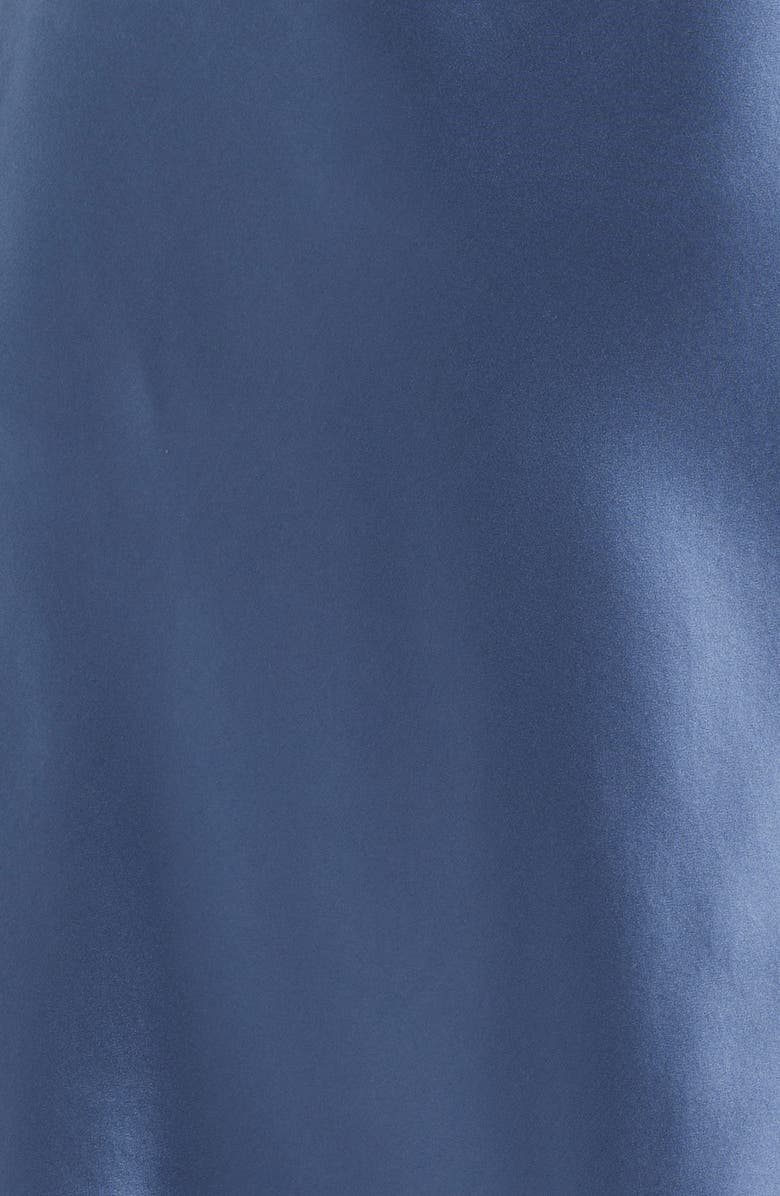 Reformation Romi Lace Detail Silk Minidress, Alternate, color, Cornflower