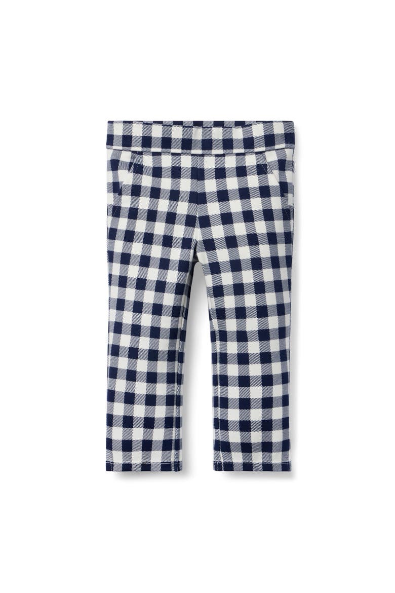 Gingham Ponte Pant, Main, color, Blue