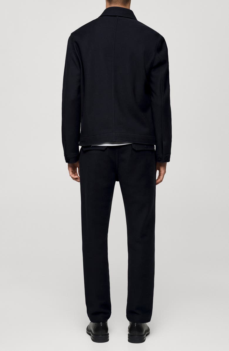 MANGO Daniel Cotton Blend Twill Overshirt, Alternate, color, 