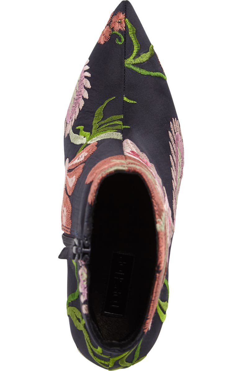 Topshop Mimosa Pointy Toe Bootie, Alternate, color, Navy Multi