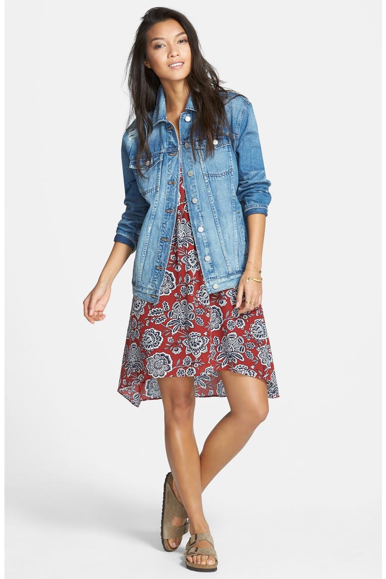 Oversize Jean Jacket, Alternate, color, LENOX WASH