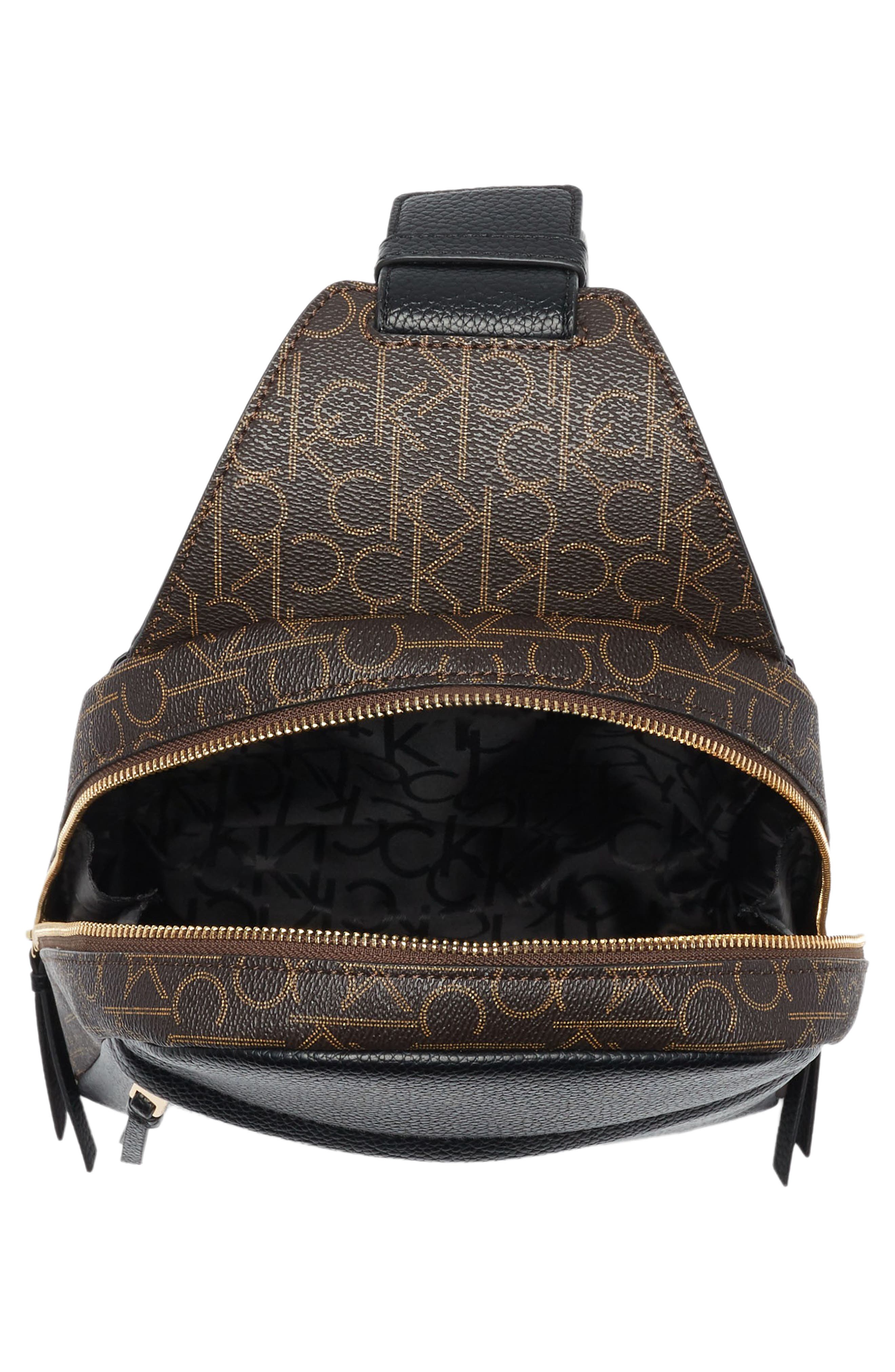 Calvin Klein Mia Leather Backpack, Alternate, color, 