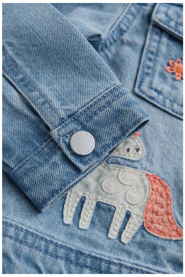 Kids' Embroidered Denim Jacket, Alternate, color, BLUE