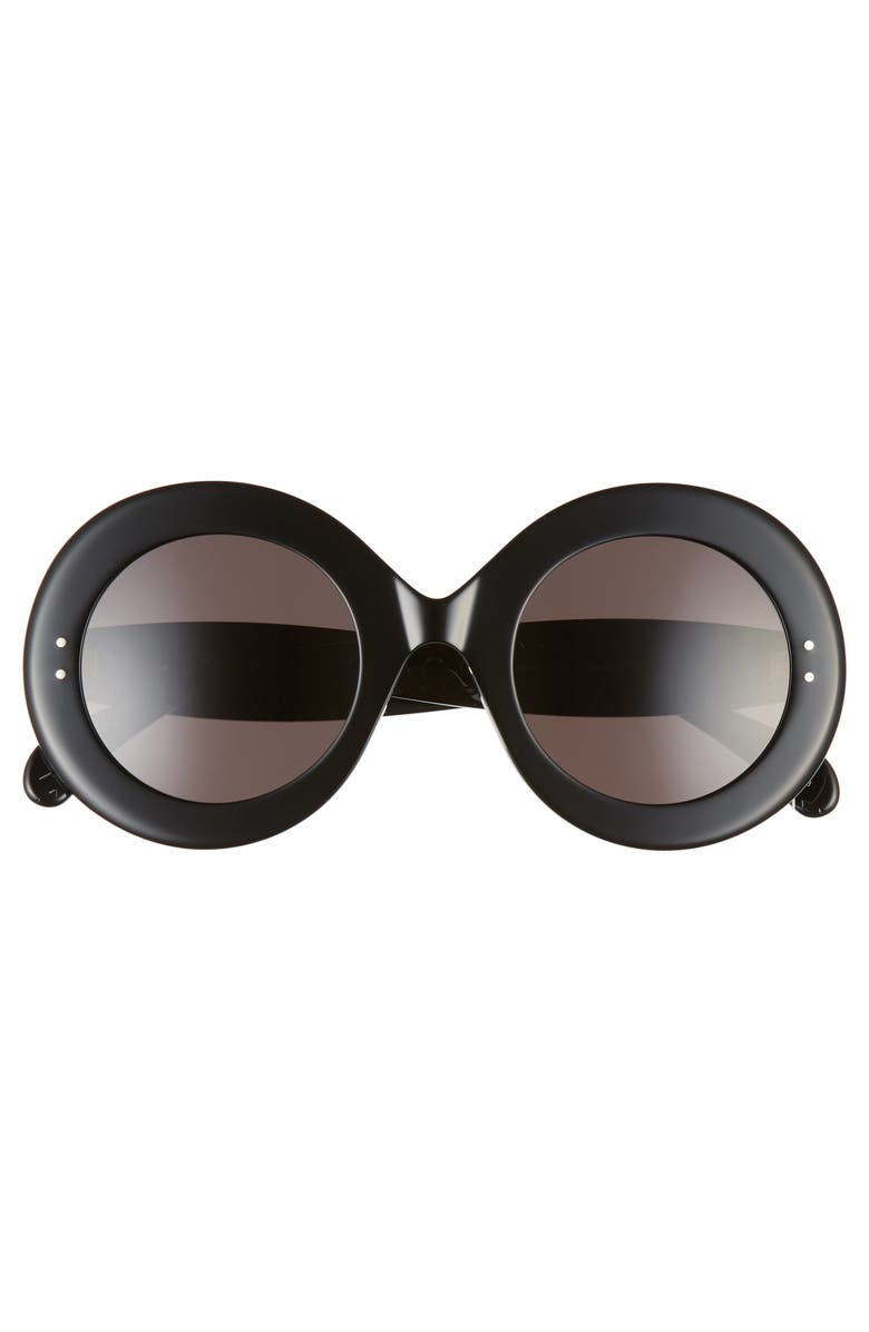 Alaïa 50mm Round Sunglasses, Alternate, color, 