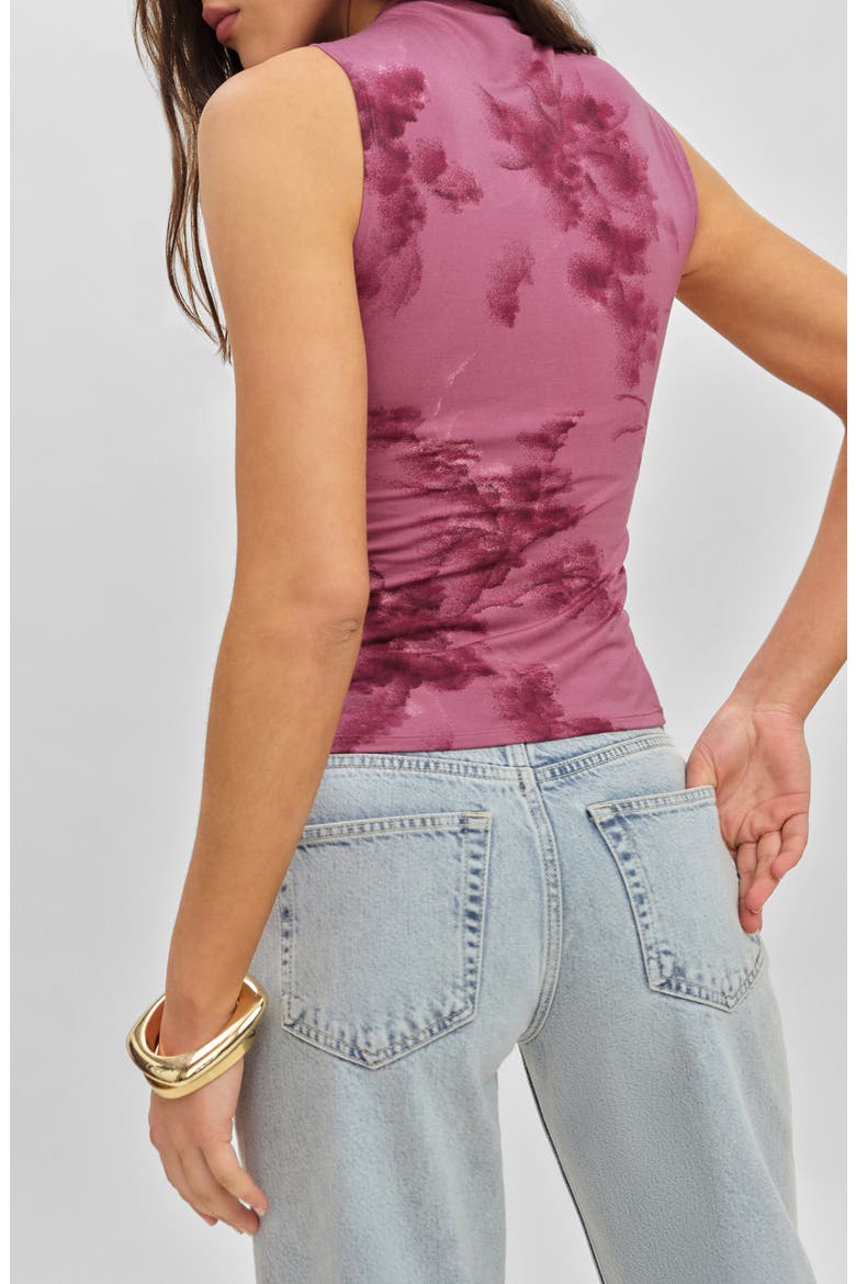Marlo Ruched Crop Tank, Alternate, color, HOTHOUSE ROSE