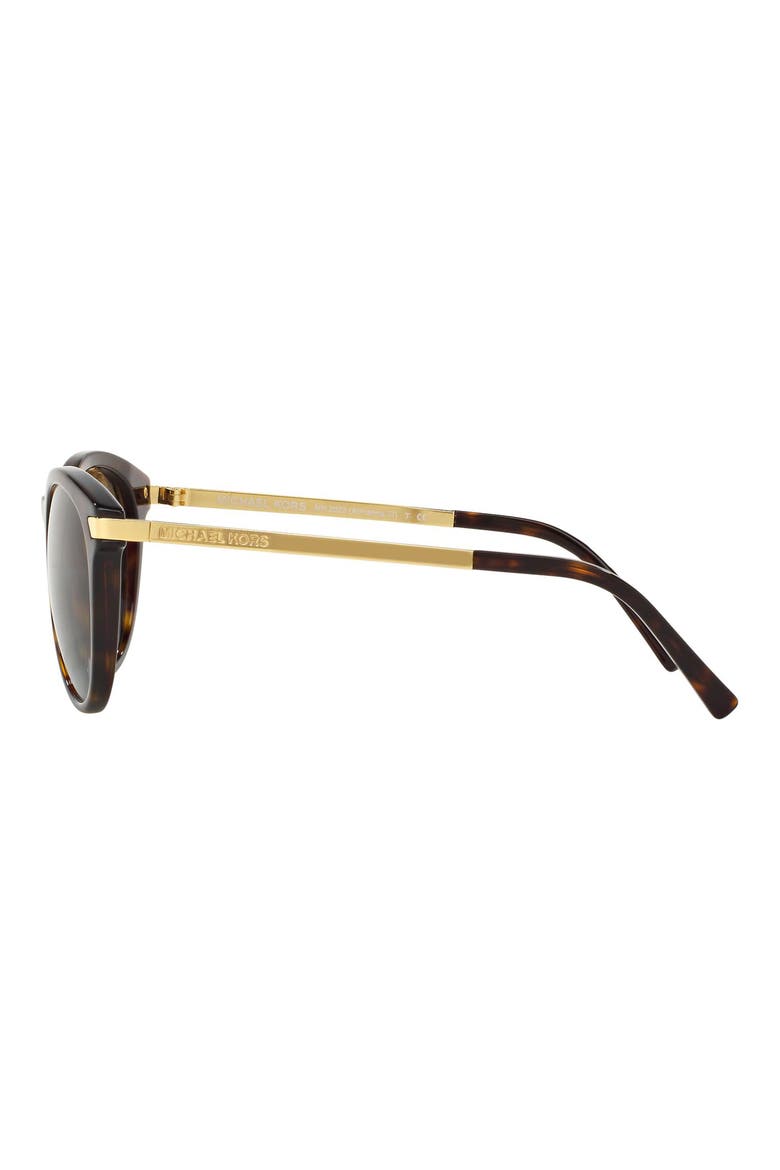 53mm Polarized Round Sunglasses, Alternate, color, TORTOISE/ GOLD/ BROWN GRADIENT