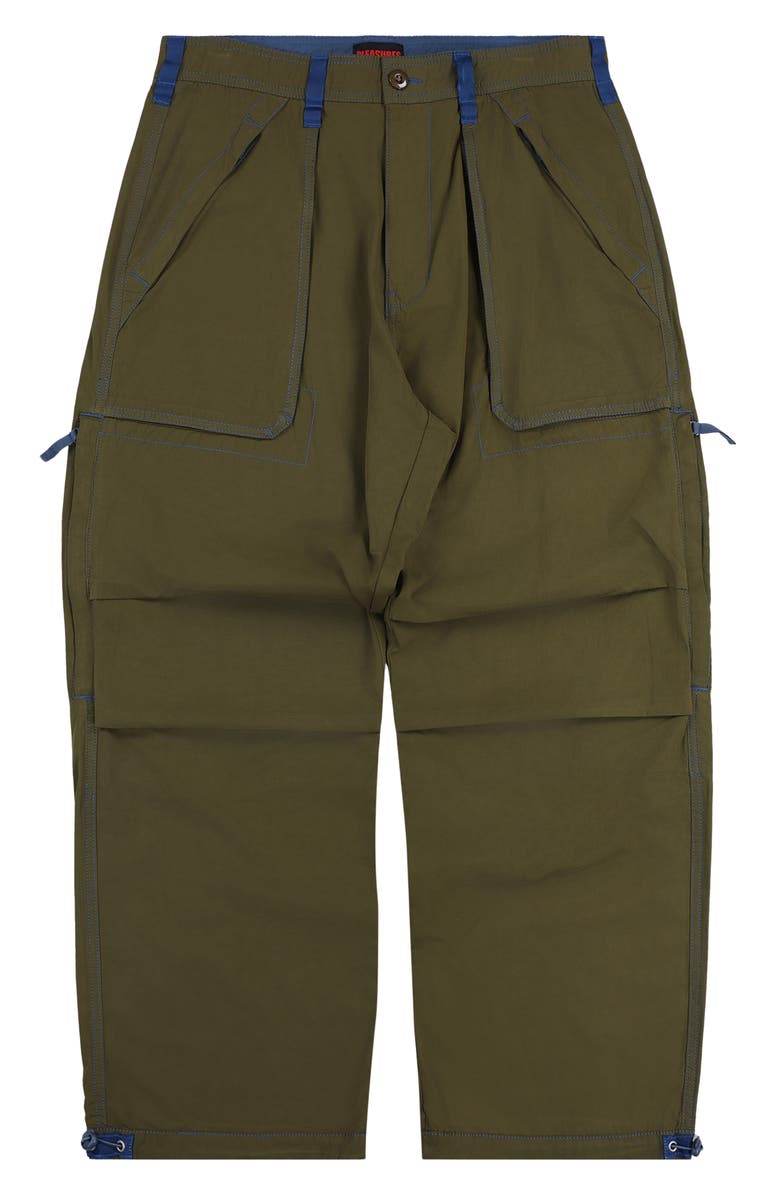 PLEASURES Public Parachute Utility Pants, Alternate, color, Olive