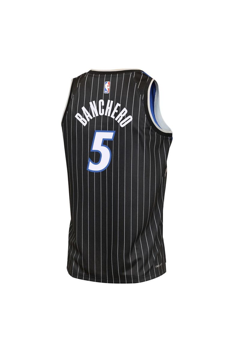 Youth Jordan Brand Paolo Banchero Black Orlando Magic Swingman Jersey - Statement Edition, Alternate, color, Black