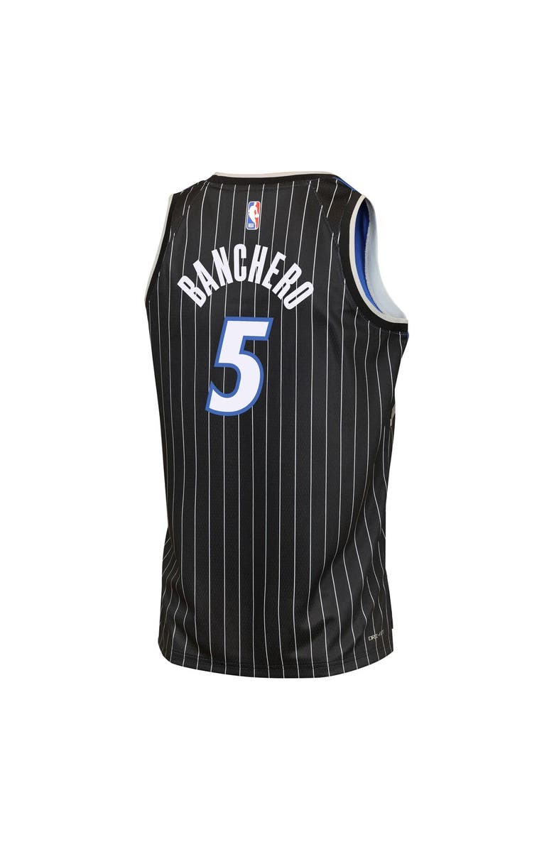 Jordan Brand Youth Jordan Brand Paolo Banchero Black Orlando Magic Swingman Jersey - Statement Edition, Alternate, color, Black
