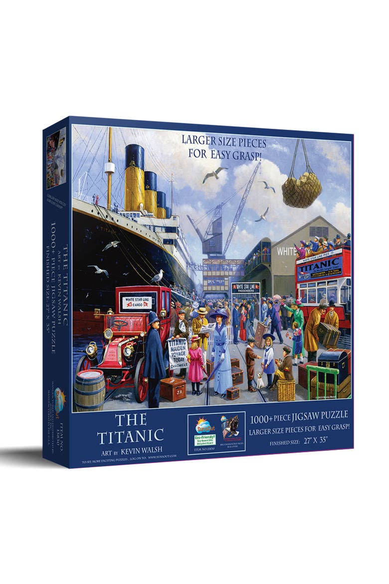 The Titanic 1000 piece Jigsaw Puzzle for Adults Large Pieces, Main, color, Multicolor