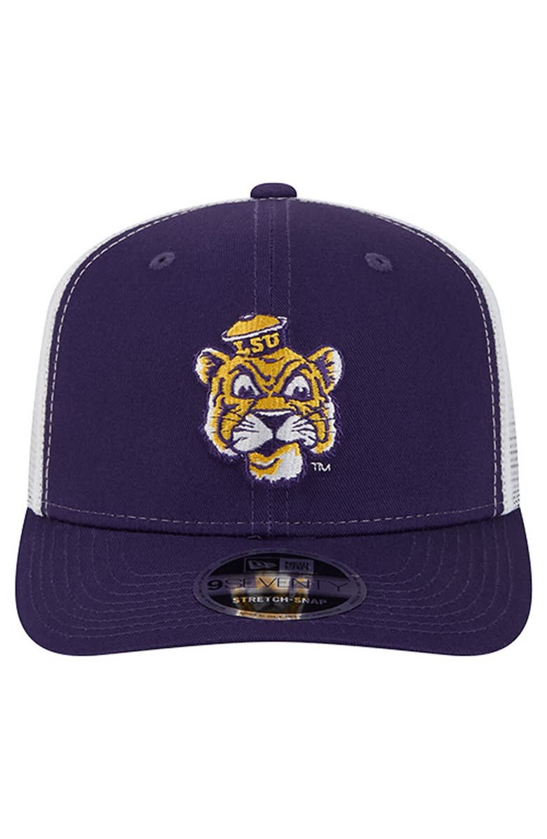 New Era Men's New Era  Purple LSU Tigers Team 9SEVENTY COOLERA Trucker Adjustable Hat, Alternate, color, Purple