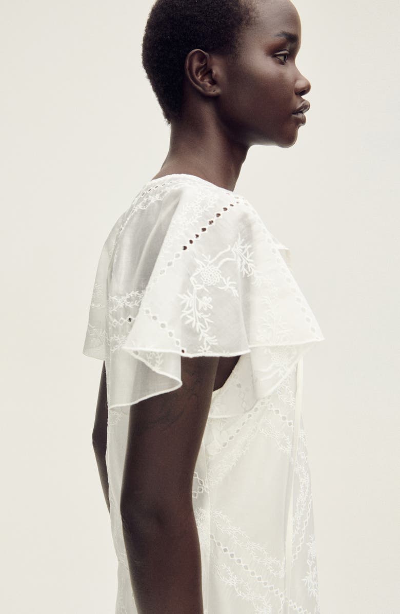 MANGO Eyelet Embroidered Maxi Dress, Alternate, color, 