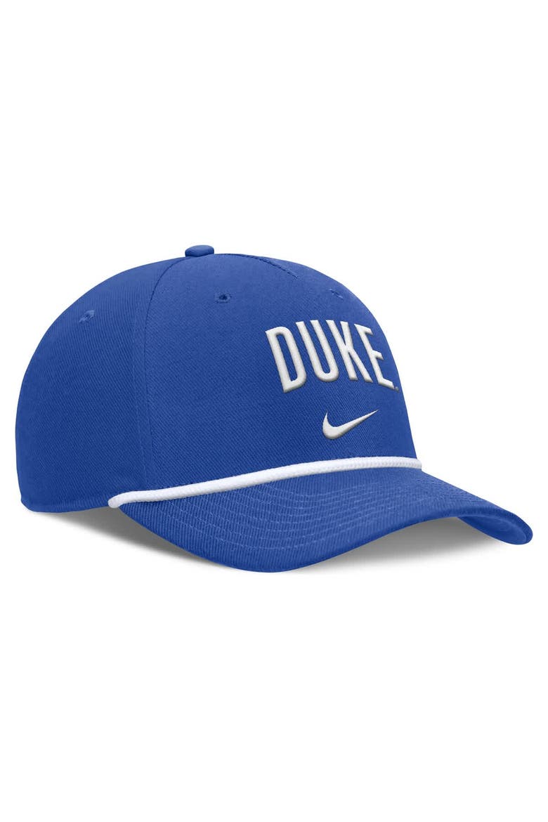 Men's Nike Royal Duke Blue Devils Rise Campus Adjustable Hat, Alternate, color, Royal