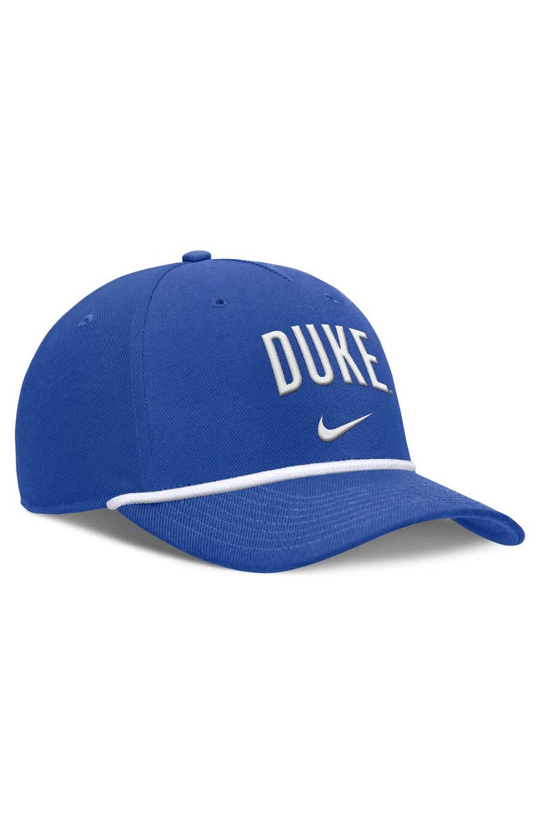 Nike Men's Nike Royal Duke Blue Devils Rise Campus Adjustable Hat, Alternate, color, Royal