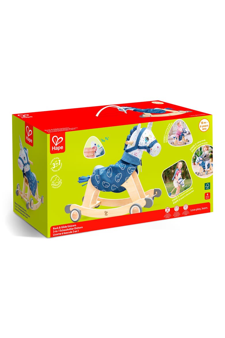 Rock and Glide Unicorn Ride-On, Alternate, color, MULTI