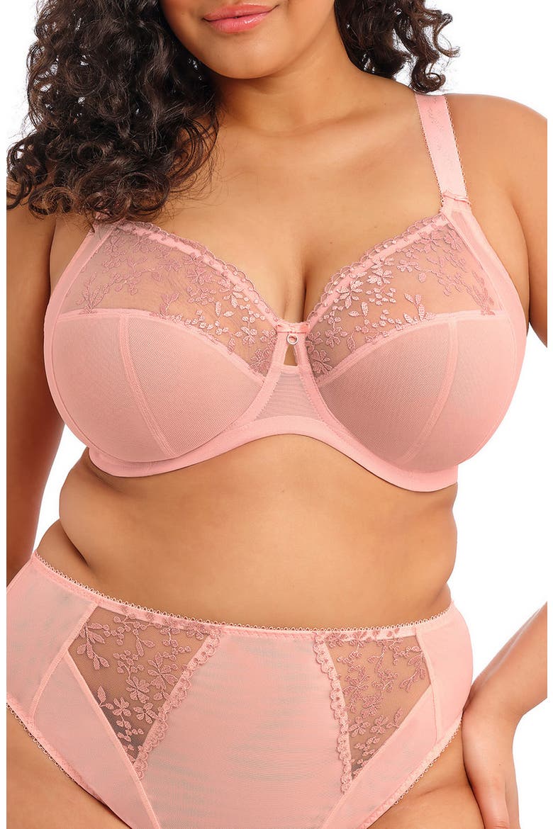 Zarla Full Figure Underwire Bra, Main, color, ROSE BUD