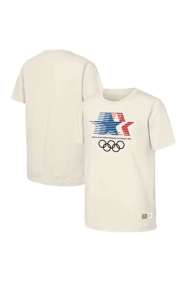 Men's  Natural 1984 Los Angeles Games Olympic Heritage T-Shirt, Main, color, Natural