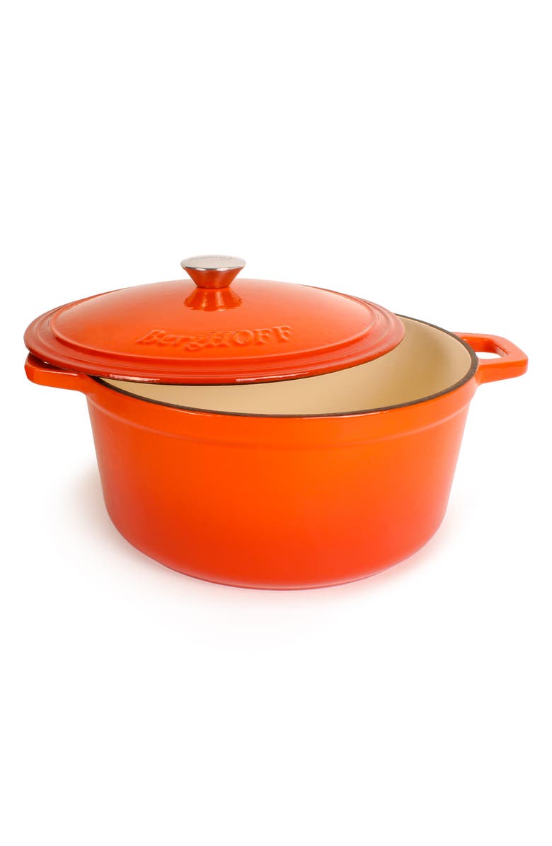 BergHOFF Neo 4-Piece Cast Iron Cookware, Alternate, color, Orange