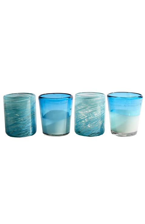 Handblown Glasses - Set of 4