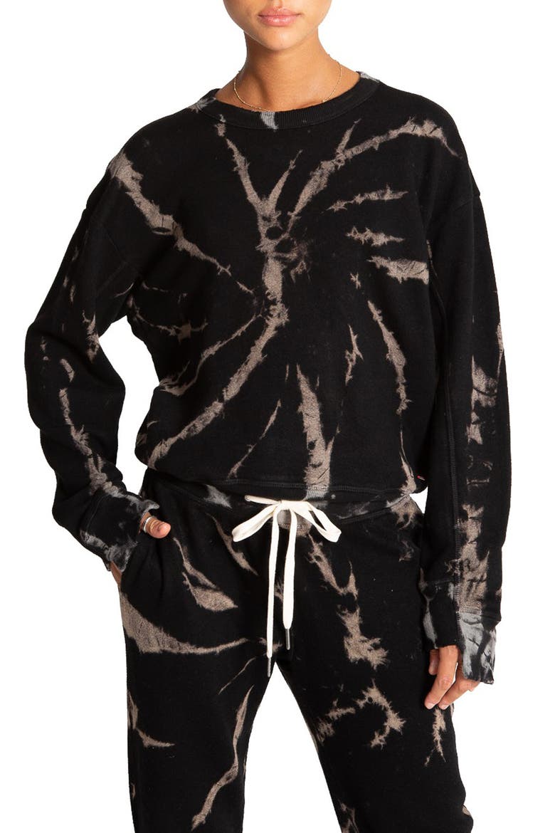 Night Tie Dye Cotton Blend Joggers, Main, color, HAZY TWIST TIE DYE