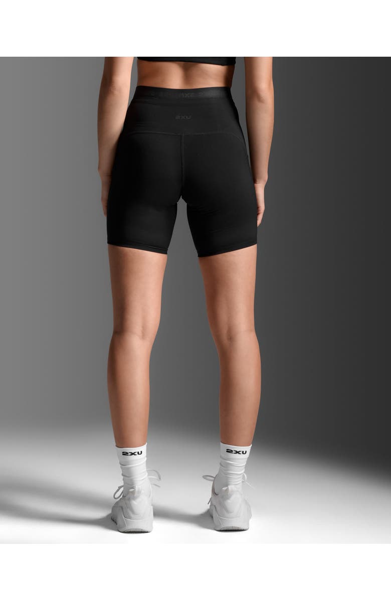 2XU Form Stash Hi-Rise Comp 6 Inch Shorts, Alternate, color, Black