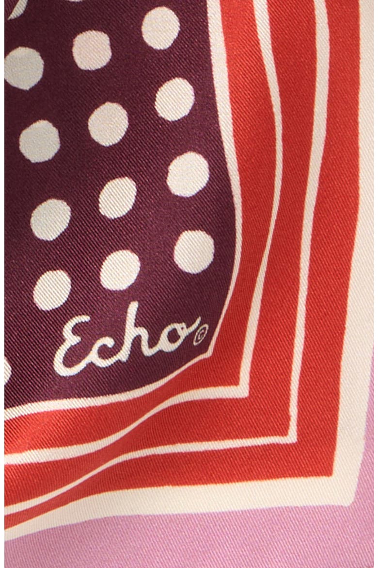 Dotty Silk Bandana, Alternate, color, WINETASTING