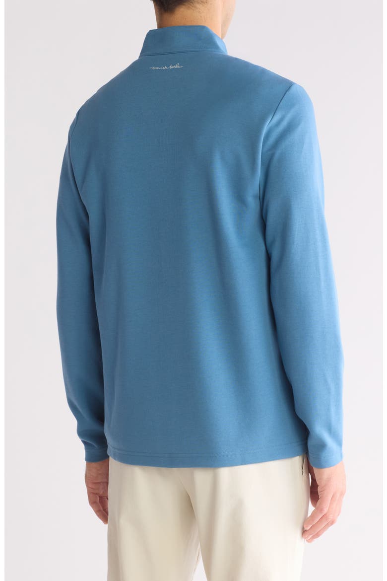 Upgraded Chest Stripe Half Zip Pullover, Alternate, color, STELLAR BLUE CHEST S