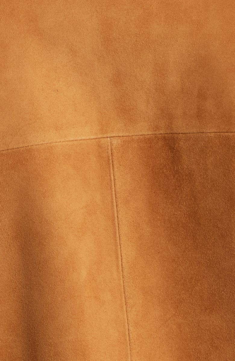 Bernardo Stud Detail Suede Jacket, Alternate, color, Cognac