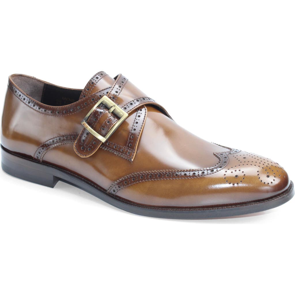 Vellapais Stanley Wingtip Monk Shoe In Multi