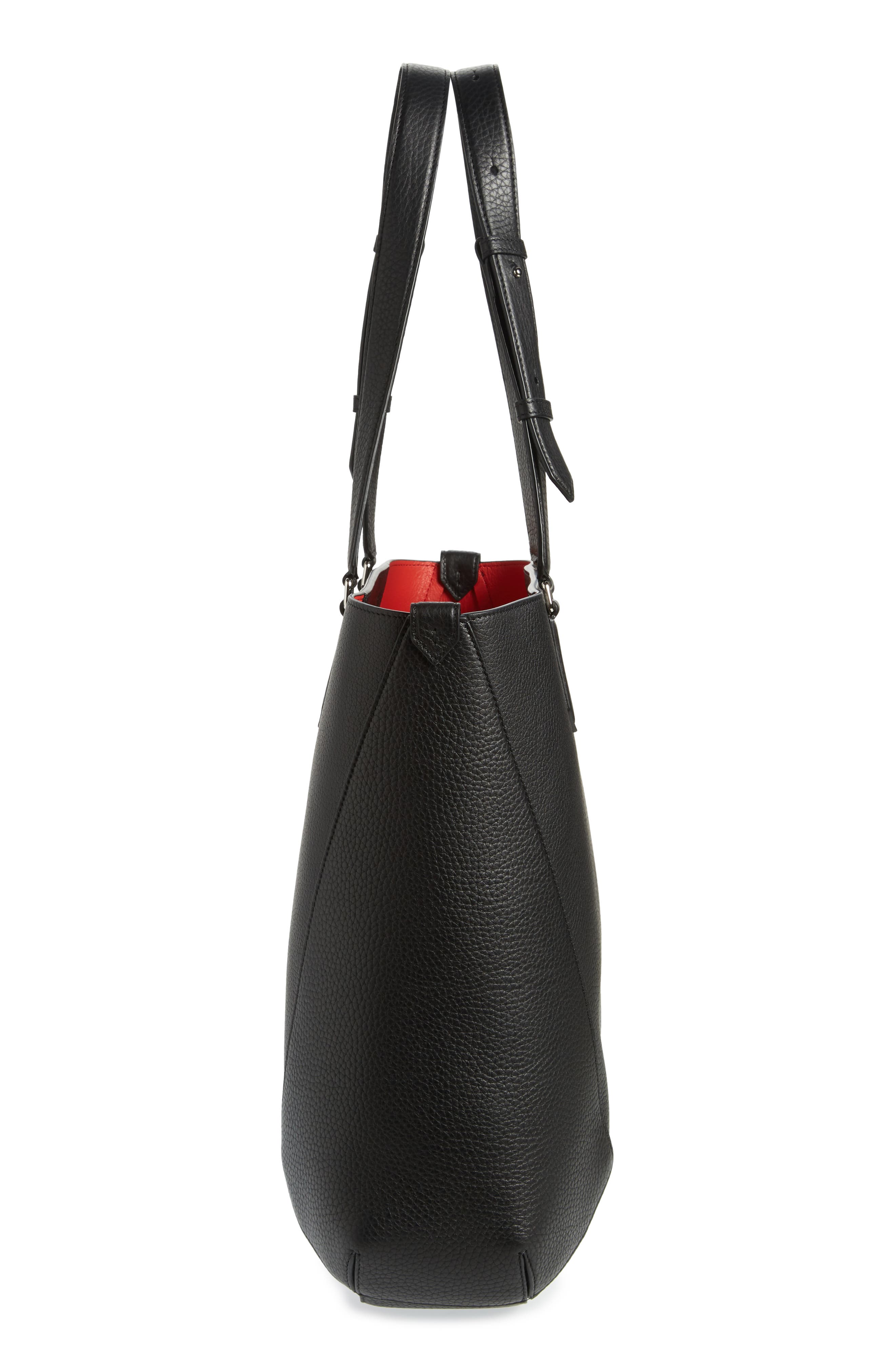 McQueen Medium The Edge Leather Tote, Alternate, color, 