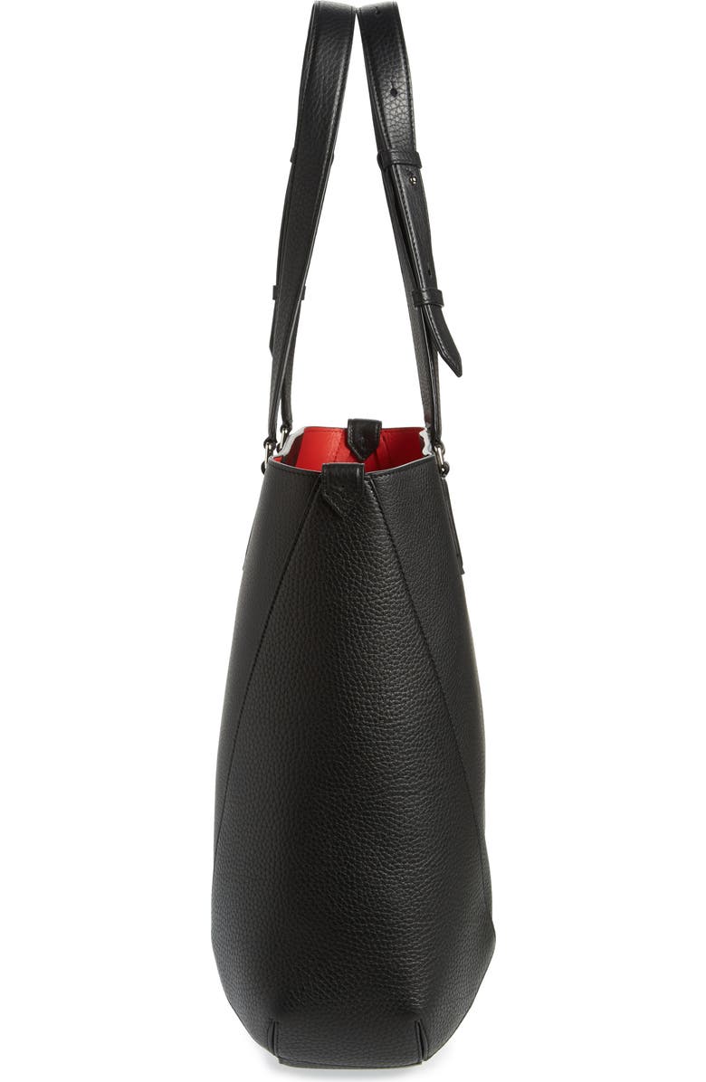 McQueen Medium The Edge Leather Tote, Alternate, color,