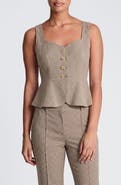 Kenneth Cole Curved Peplum Vest