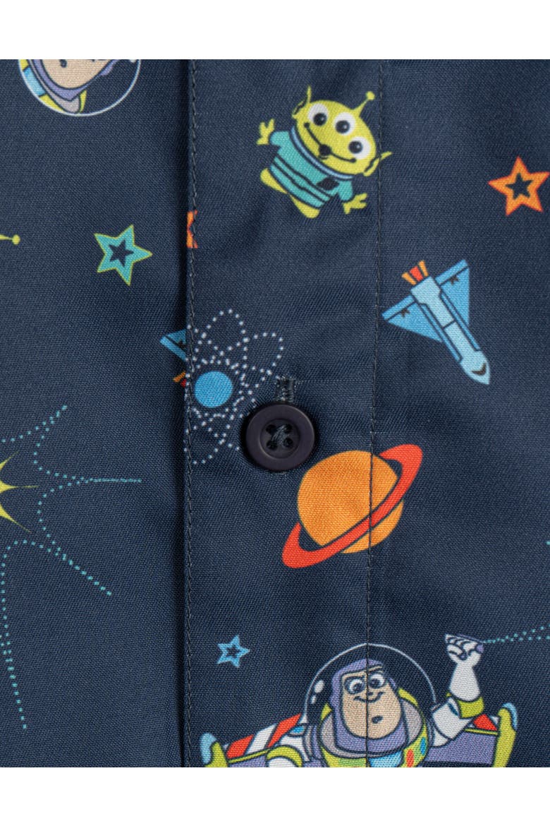 Short Sleeve Button Down Shirt, Alternate, color, Buzz Lightyear Blue Blue