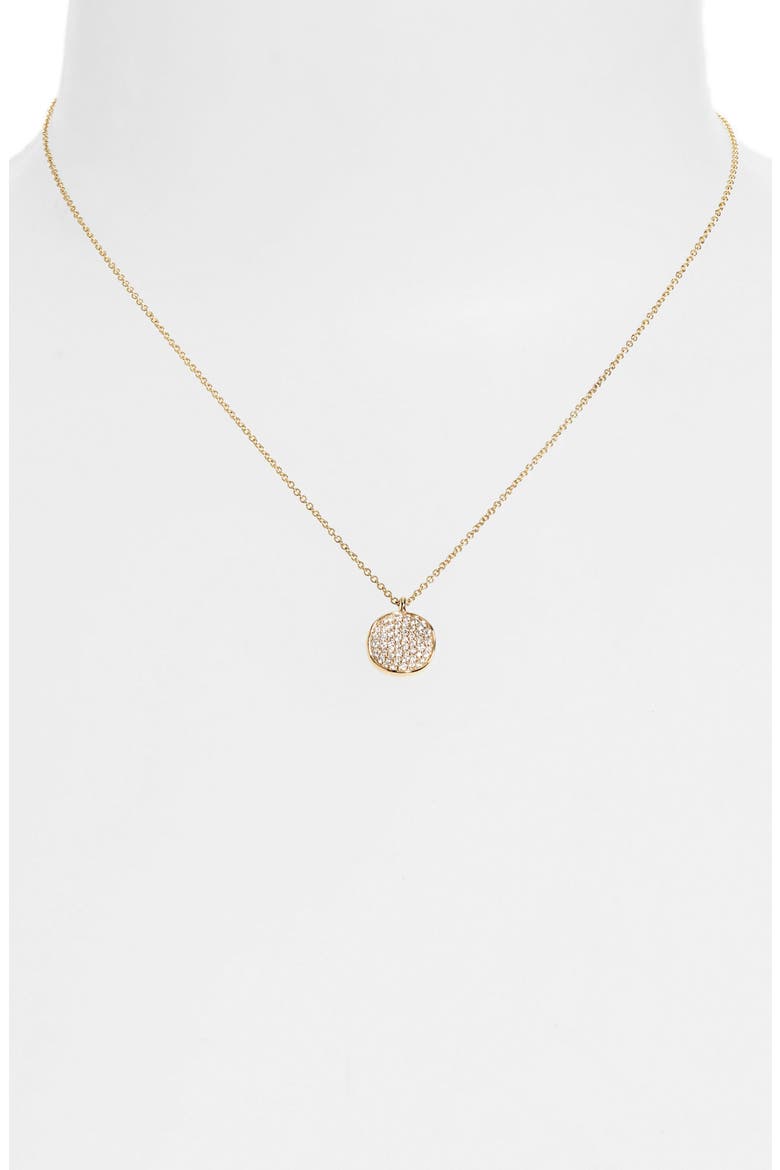 'Stardust - Flower' Diamond & 18k Gold Pendant Necklace, Alternate, color, YELLOW GOLD