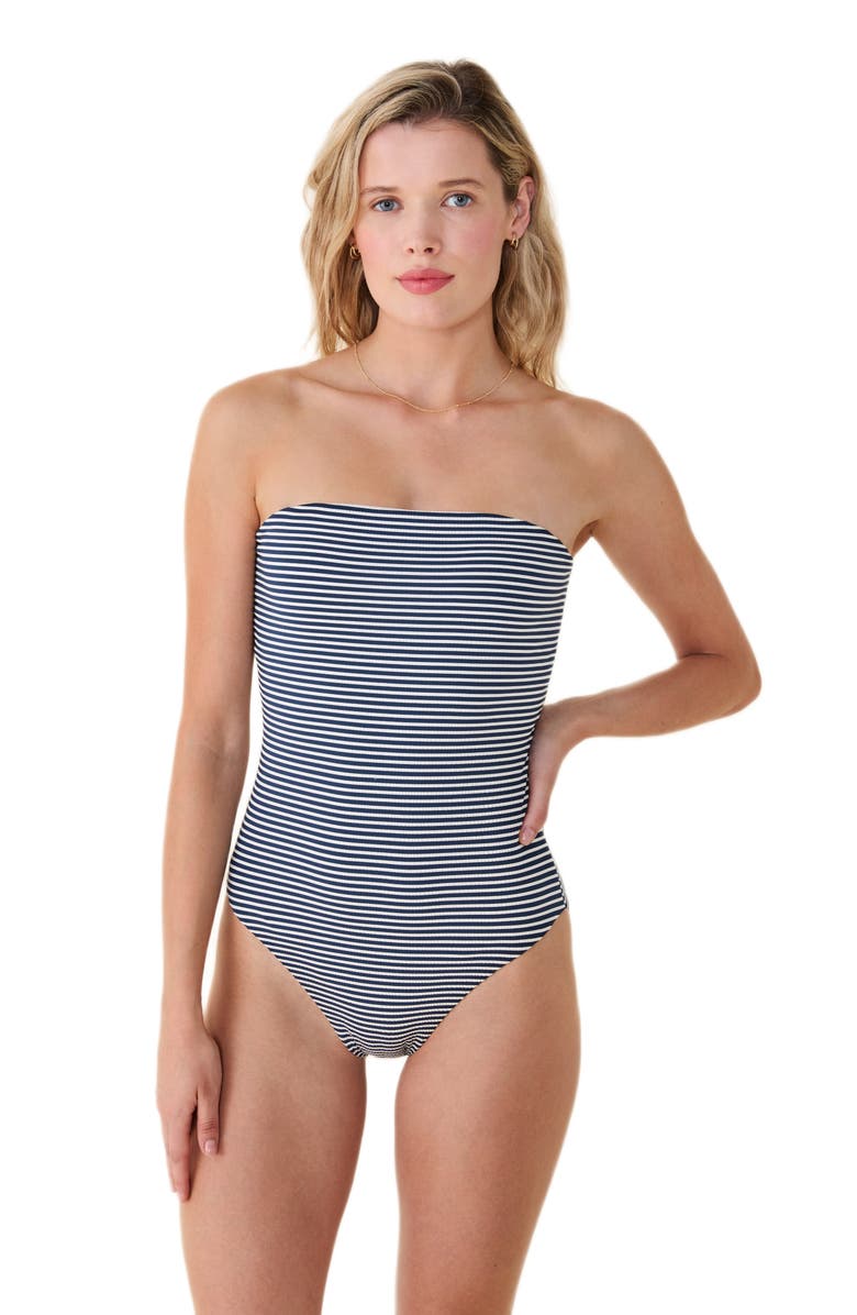 Andie The Cabo One-Piece Swimsuit, Alternate, color, Cadet