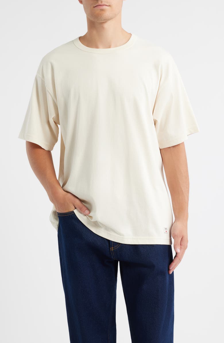 EDWIN Oversize Heavyweight Cotton T-Shirt, Main, color, Natural