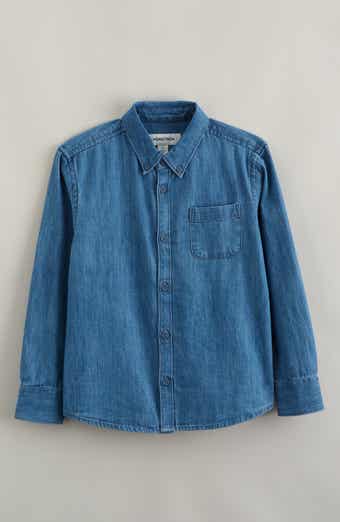 Nordstrom Kids' Cotton Chambray Button-Down Shirt