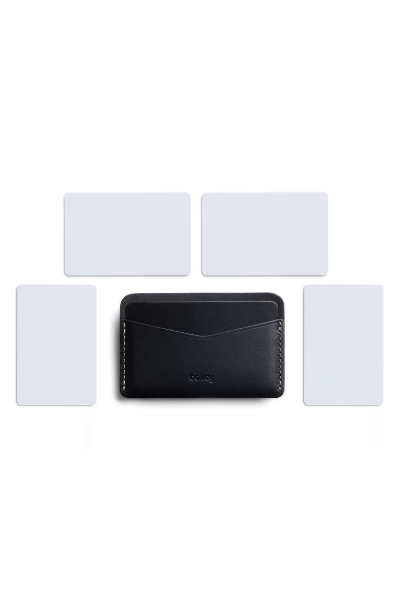 Leather RFID Card Case, Alternate, color, BLACK