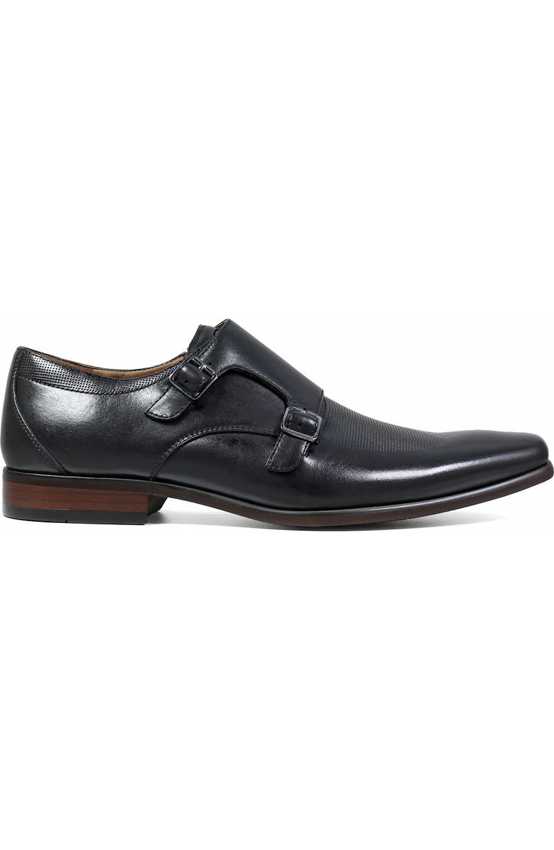 Florsheim Postino Textured Double Strap Monk Shoe, Alternate, color,