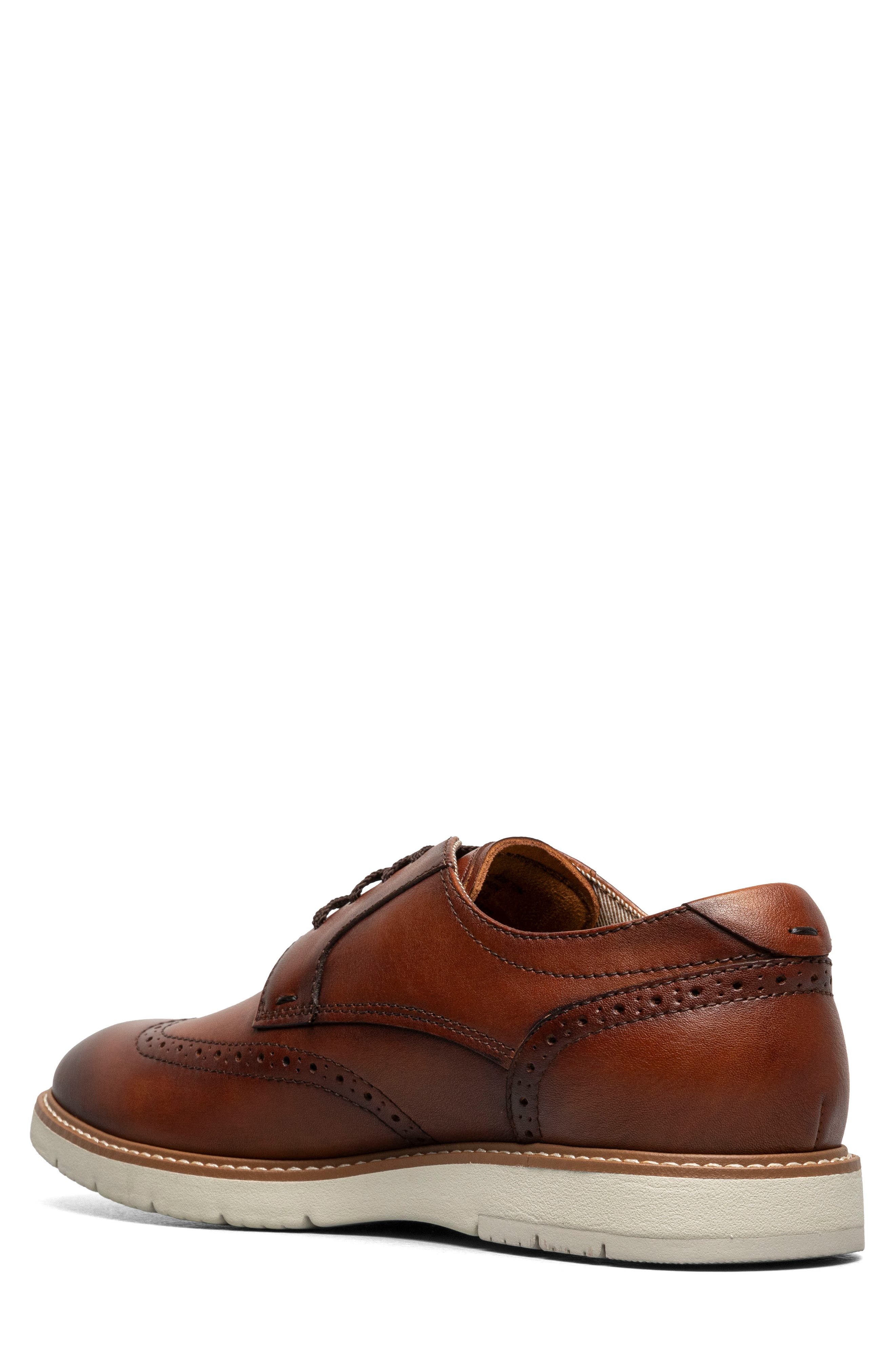 Florsheim Vecchio Wingtip Derby, Alternate, color, Cognac Multi