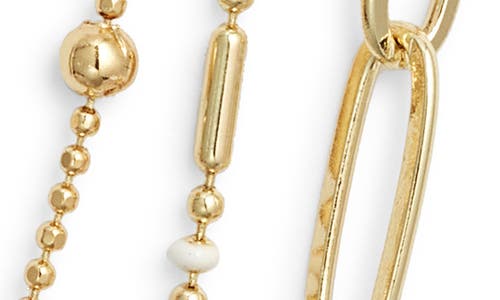 NORDSTROM NORDSTROM SET OF 2 ENAMEL DOT CHAIN LAYERED NECKLACES 