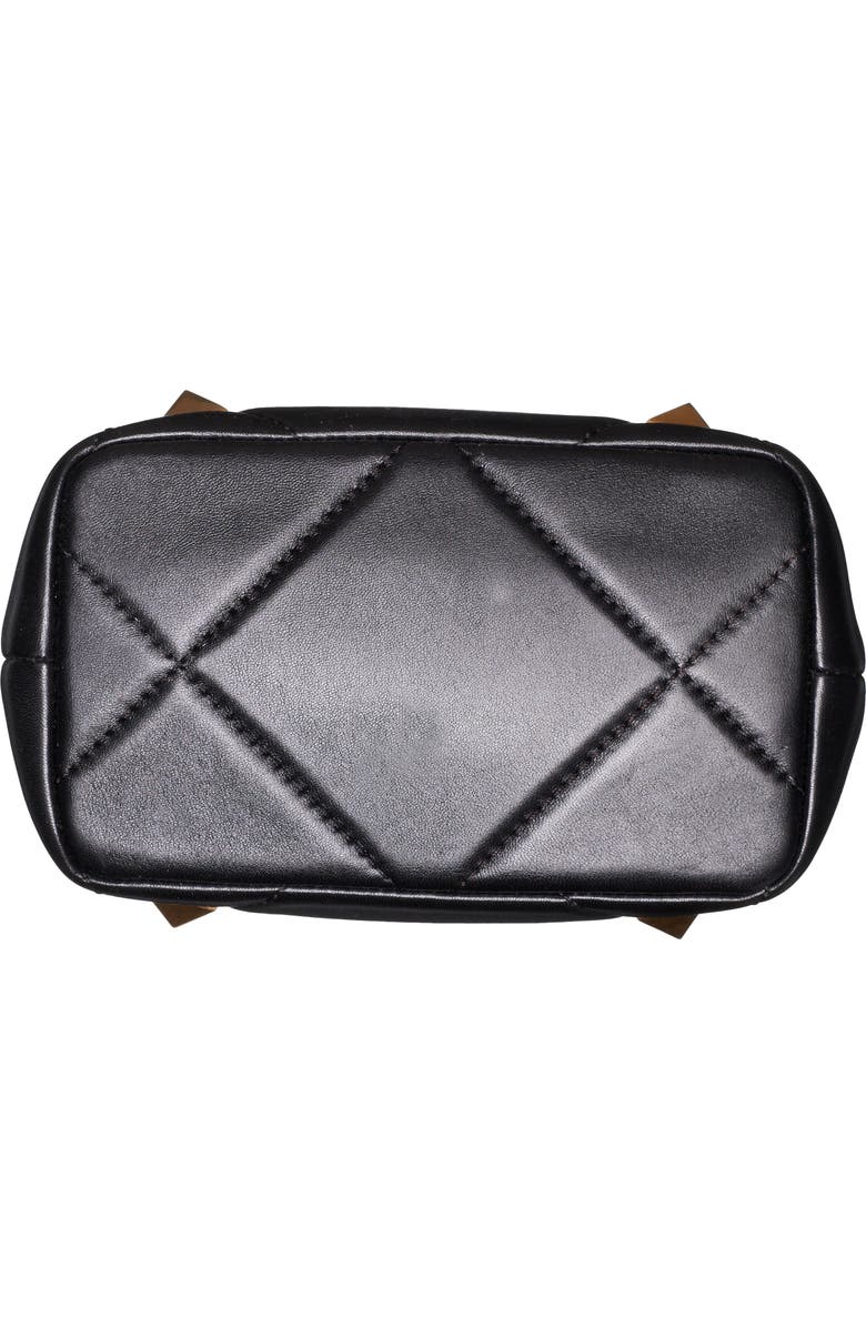 Valentino Garavani Small Roman Stud Matelassé Leather Top Handle Bag, Alternate, color,