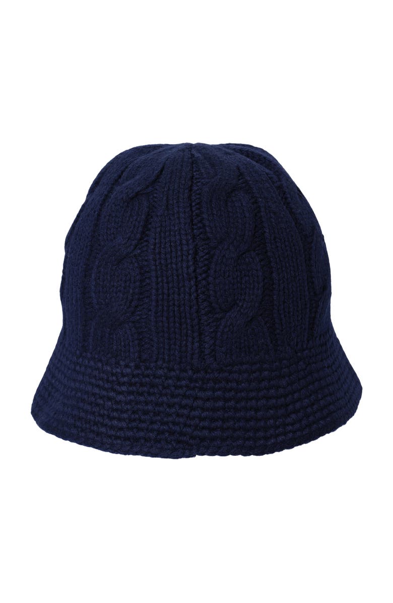 Polo Ralph Lauren Cable Bucket, Alternate, color, Hunter Navy