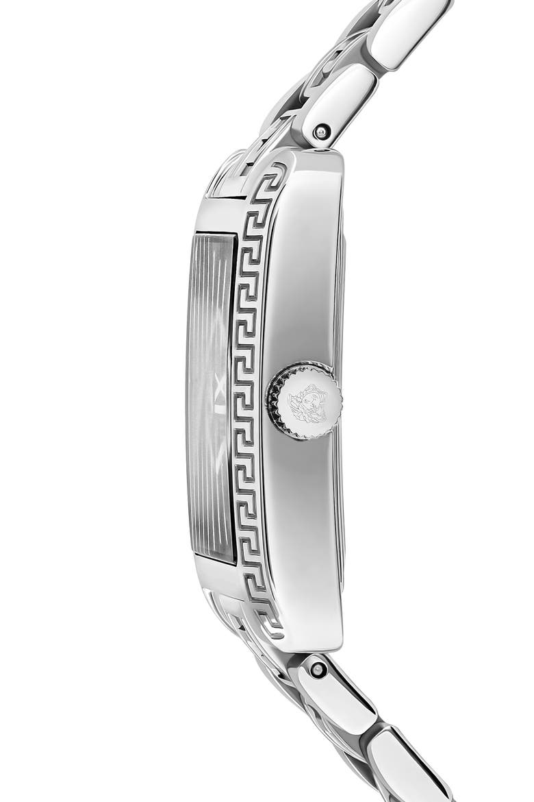 Tonneau Bracelet Watch, 23mm x 33mm, Alternate, color, STAINLESS STEEL