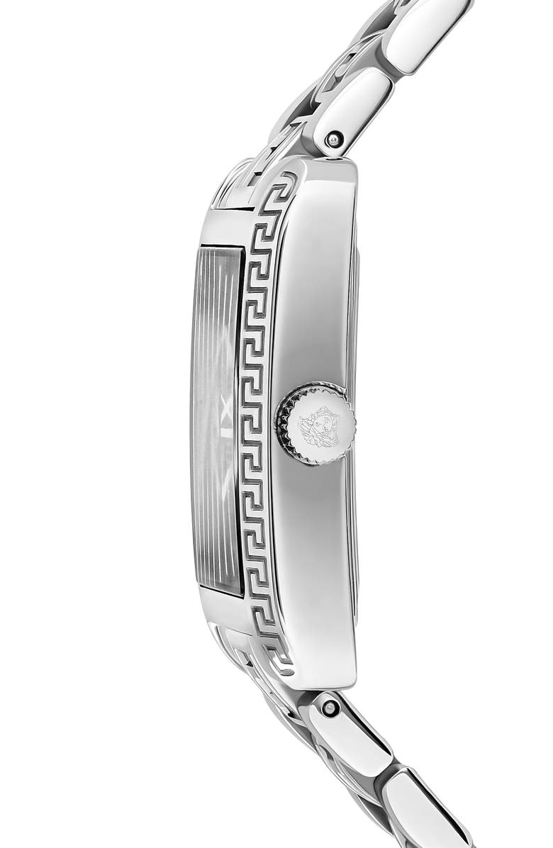 Versace Tonneau Bracelet Watch, 23mm x 33mm, Alternate, color, Stainless Steel