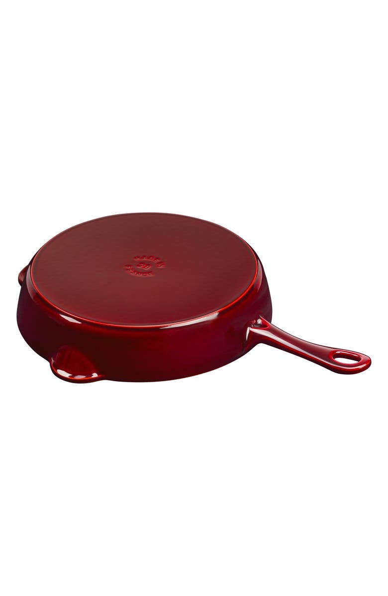 Staub 11-Inch Enameled Cast Iron Traditional Skillet, Alternate, color, Grenadine