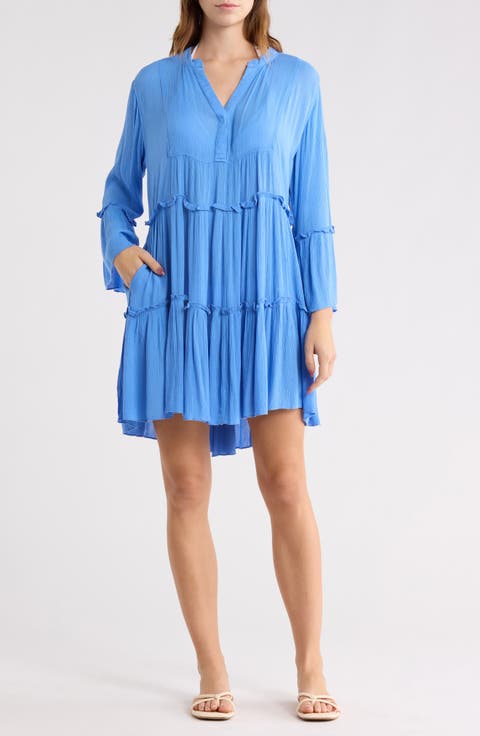 A-Line Tiered Mini Dress