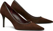 Tory Burch Double T Buckle Pointed Toe Pump