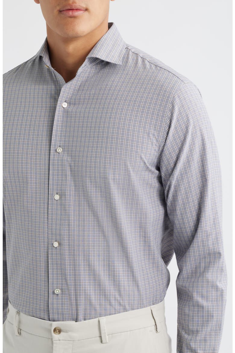 Crown Crafted Performance Poplin Button-Down Shirt, Alternate, color, NEBULA BLUE