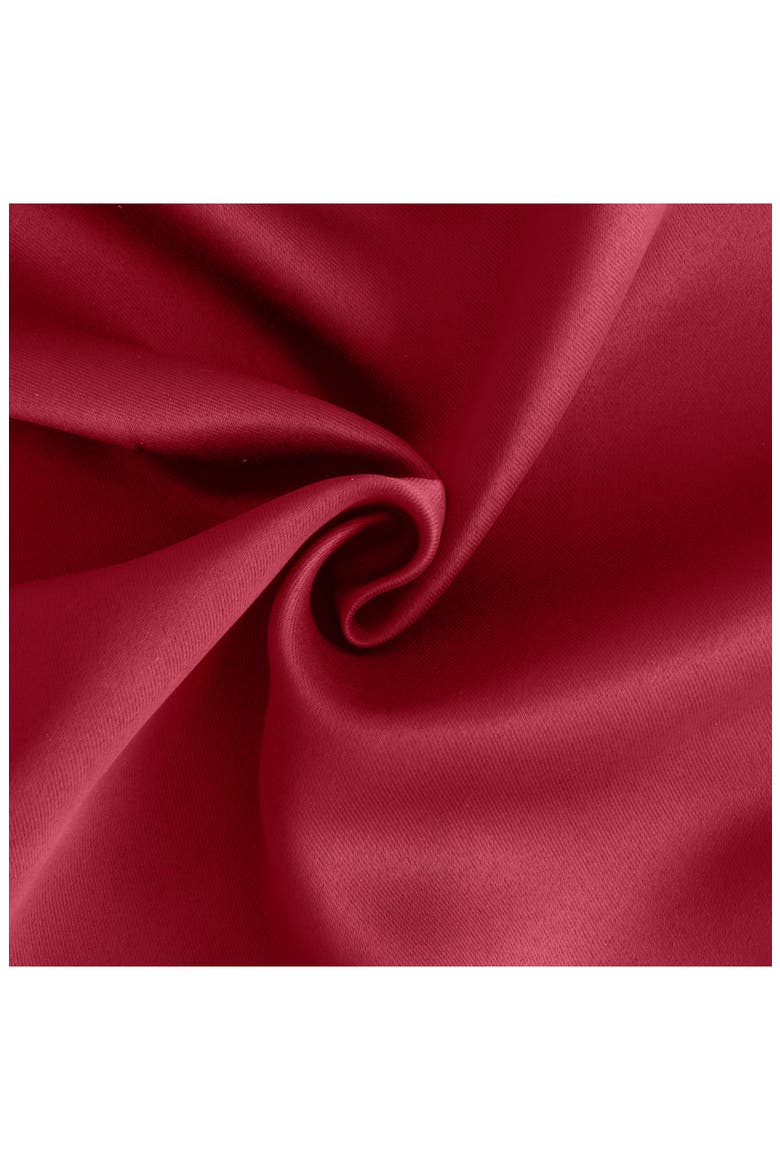 Single Blackout Panel Curtain, Alternate, color, RED